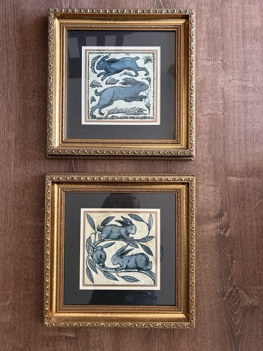 William morgan blue rabbits - blue,