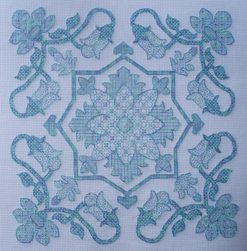 Kl170 floral blackwork - floral, kit